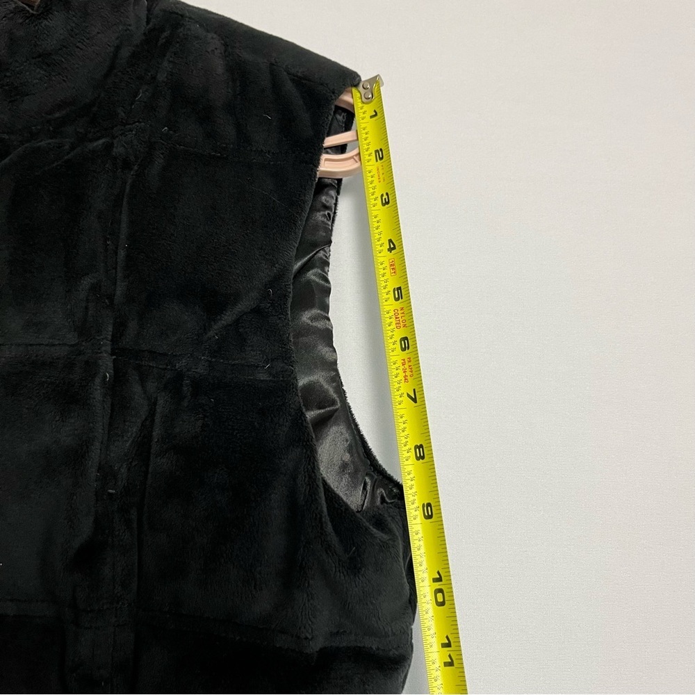 Eddie Bauer Vest Women Sz M Black Velvet Premium Goose Down Outdoor Hiking Y2K - Picture 4 of 10